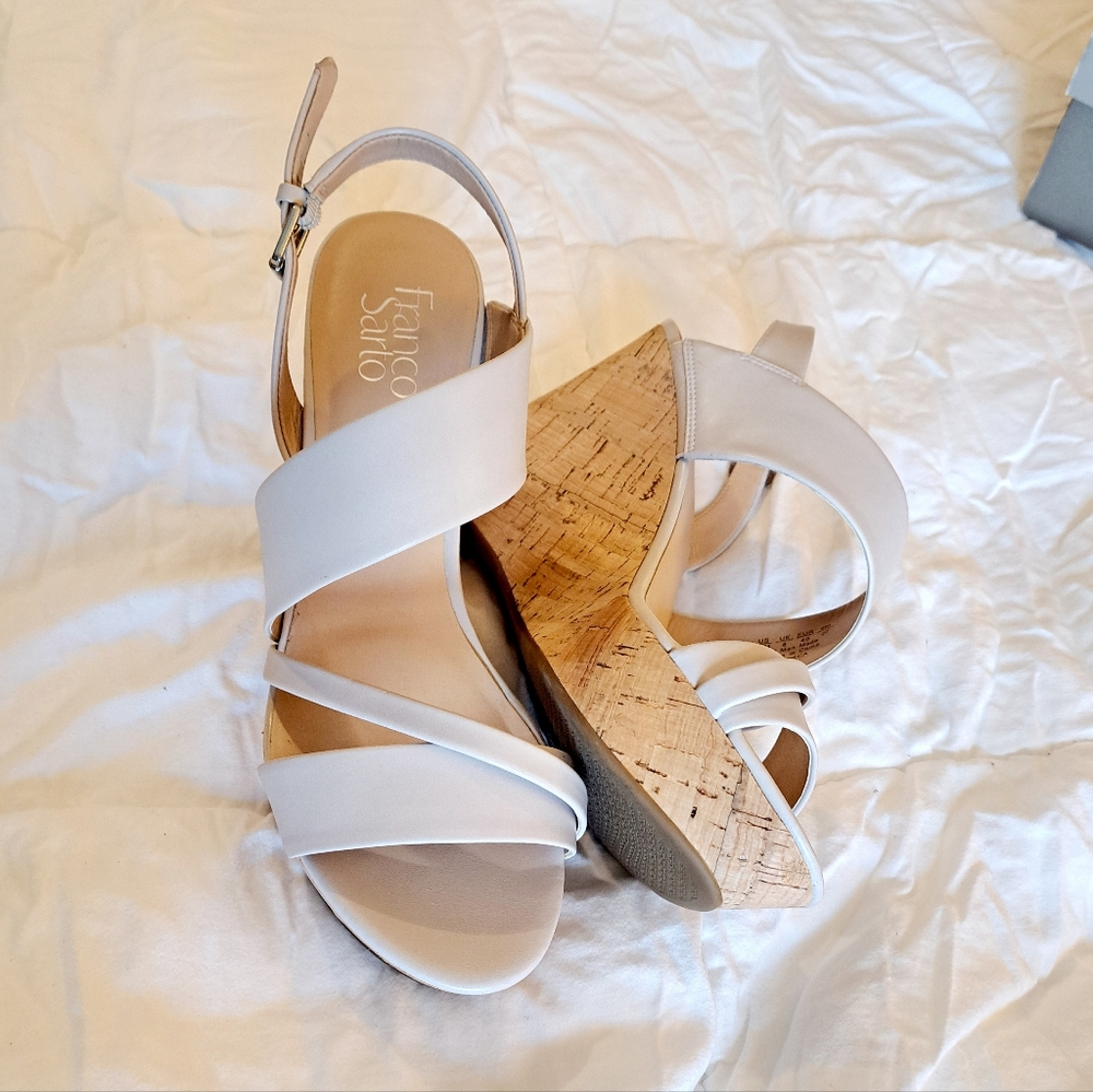 Franco Sarto Seneca Wedges in Ivory